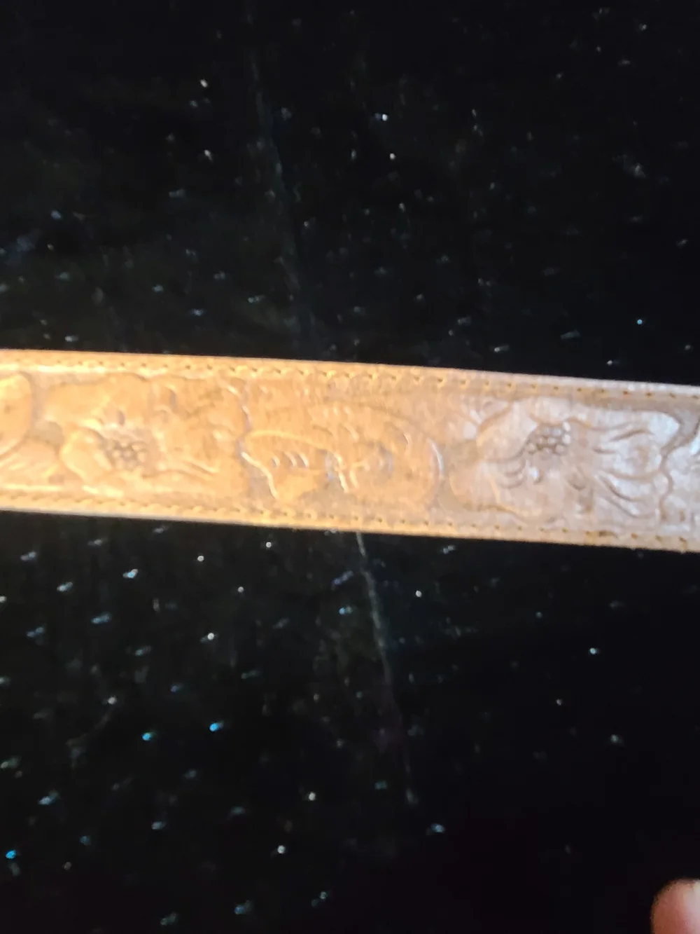 Source Unknown Silver-Tone Western Buckle with Gold Horse Accent